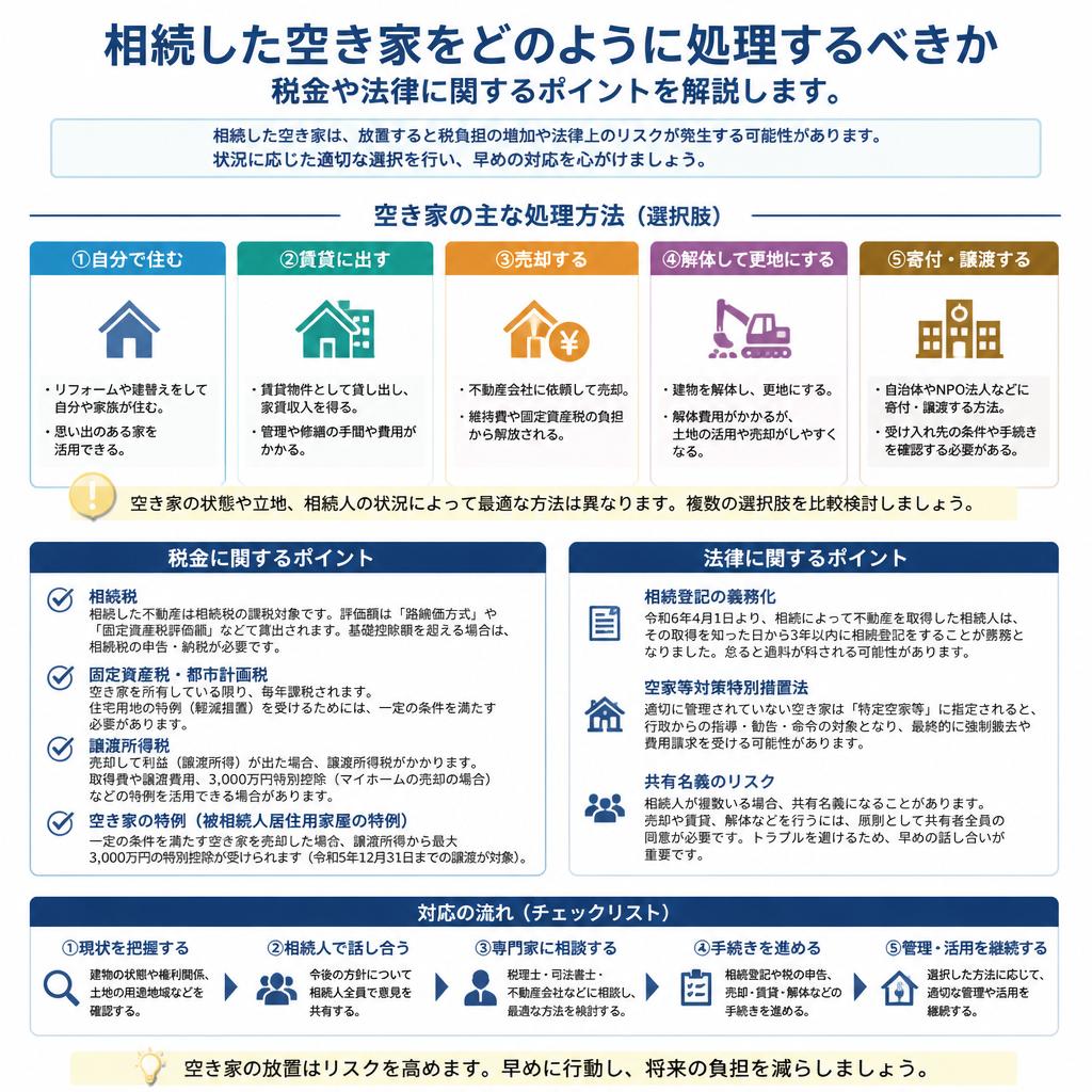 相続した空き家の取扱い