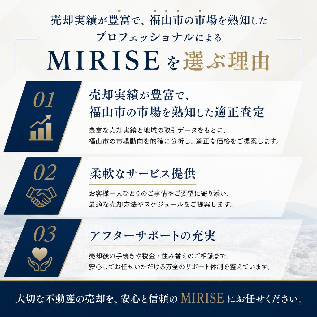 なぜMIRISEを選ぶべきか？３つのポイント