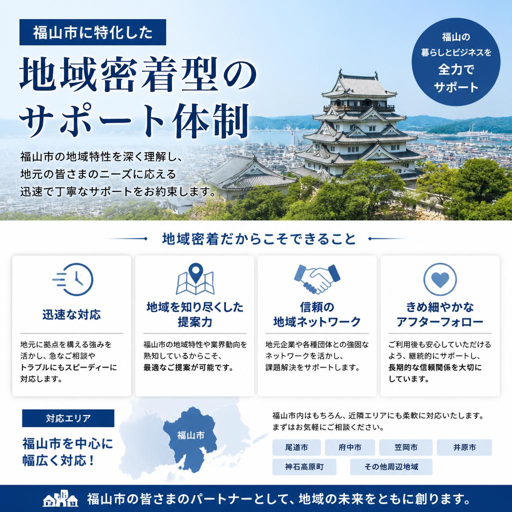 地域密着のサポート体制