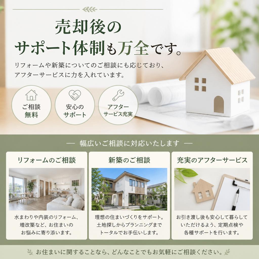 アフターサービスの充実