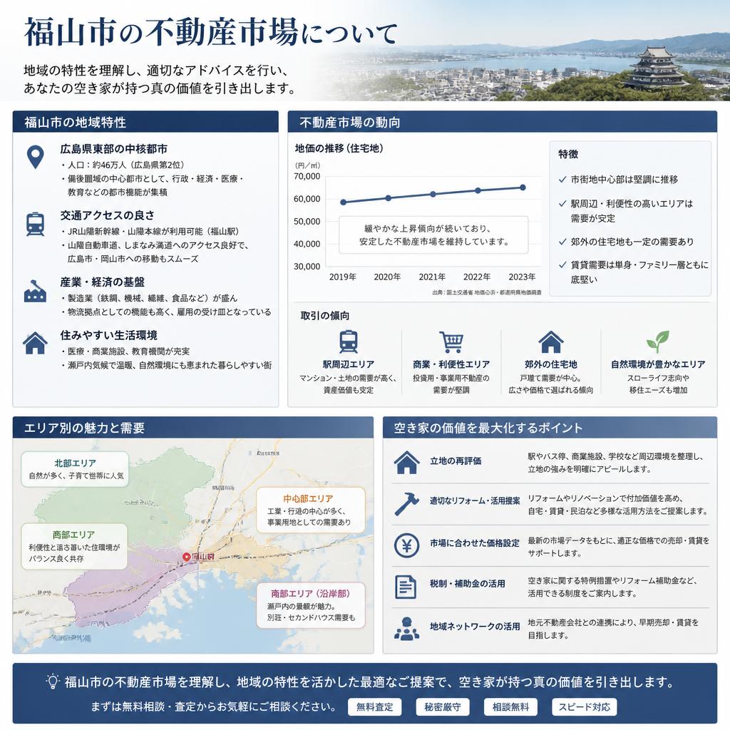 福山市の不動産市場の特性