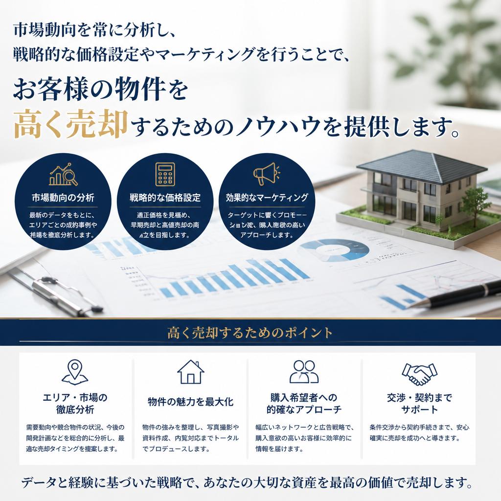 高く売却するための秘訣