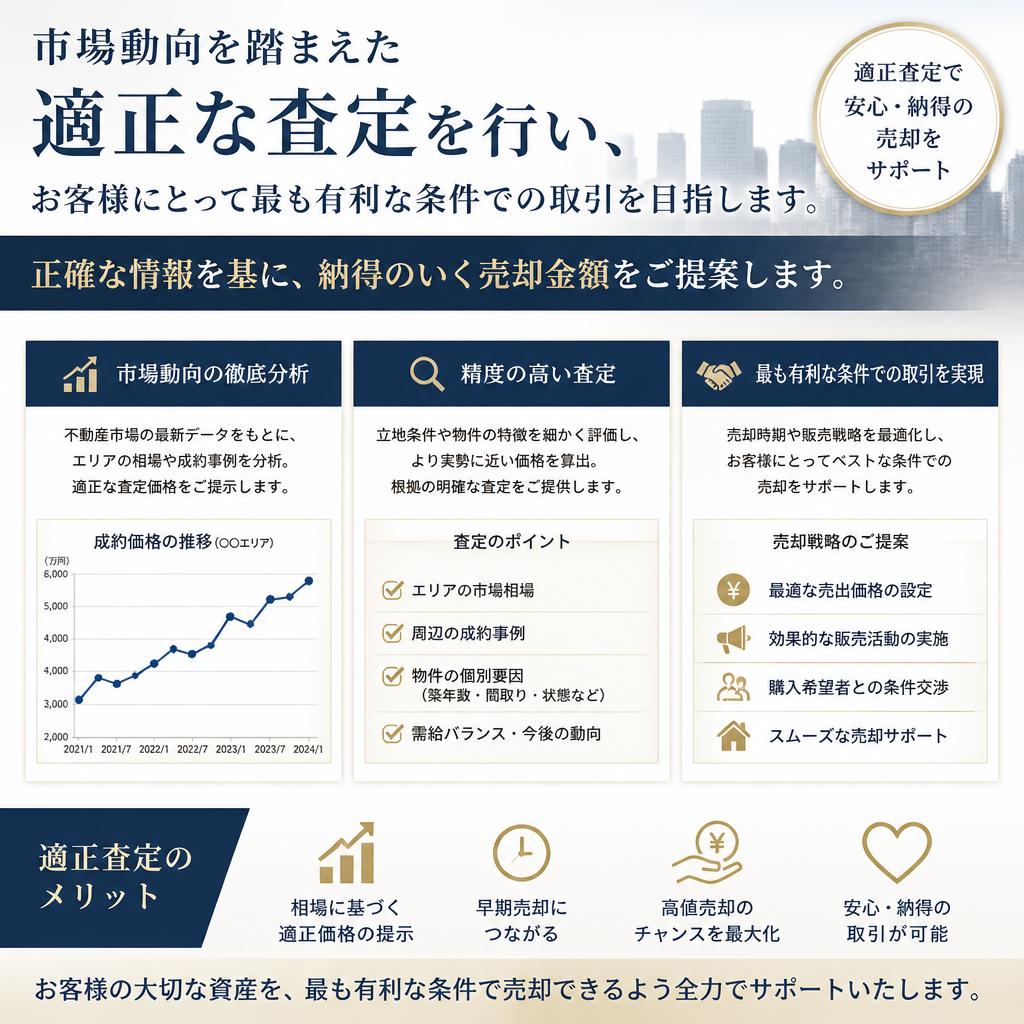 売却前のしっかりとした査定
