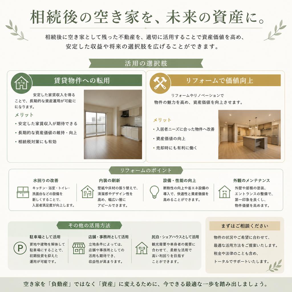 空き家を有効活用する方法