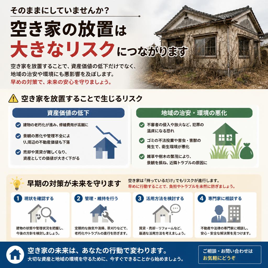 空き家を放置するリスク