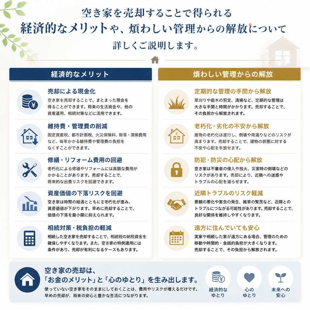 空き家売却のメリット