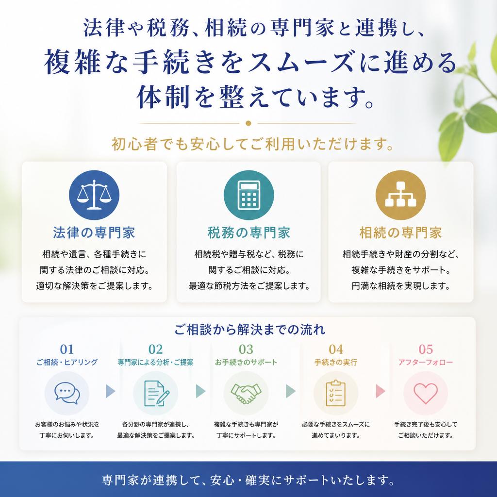 専門家との連携で不安を解消