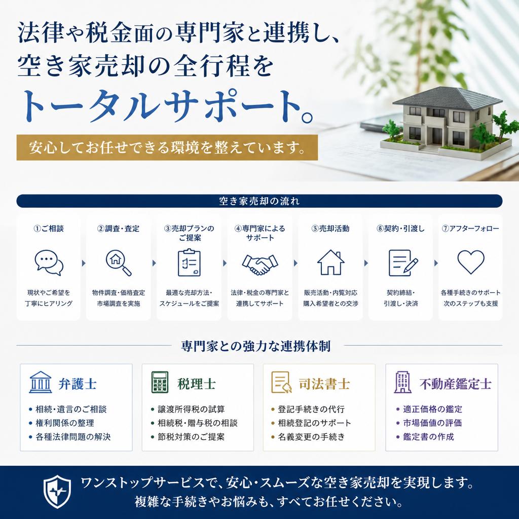 2. 専門家との連携で安心の売却サポート
