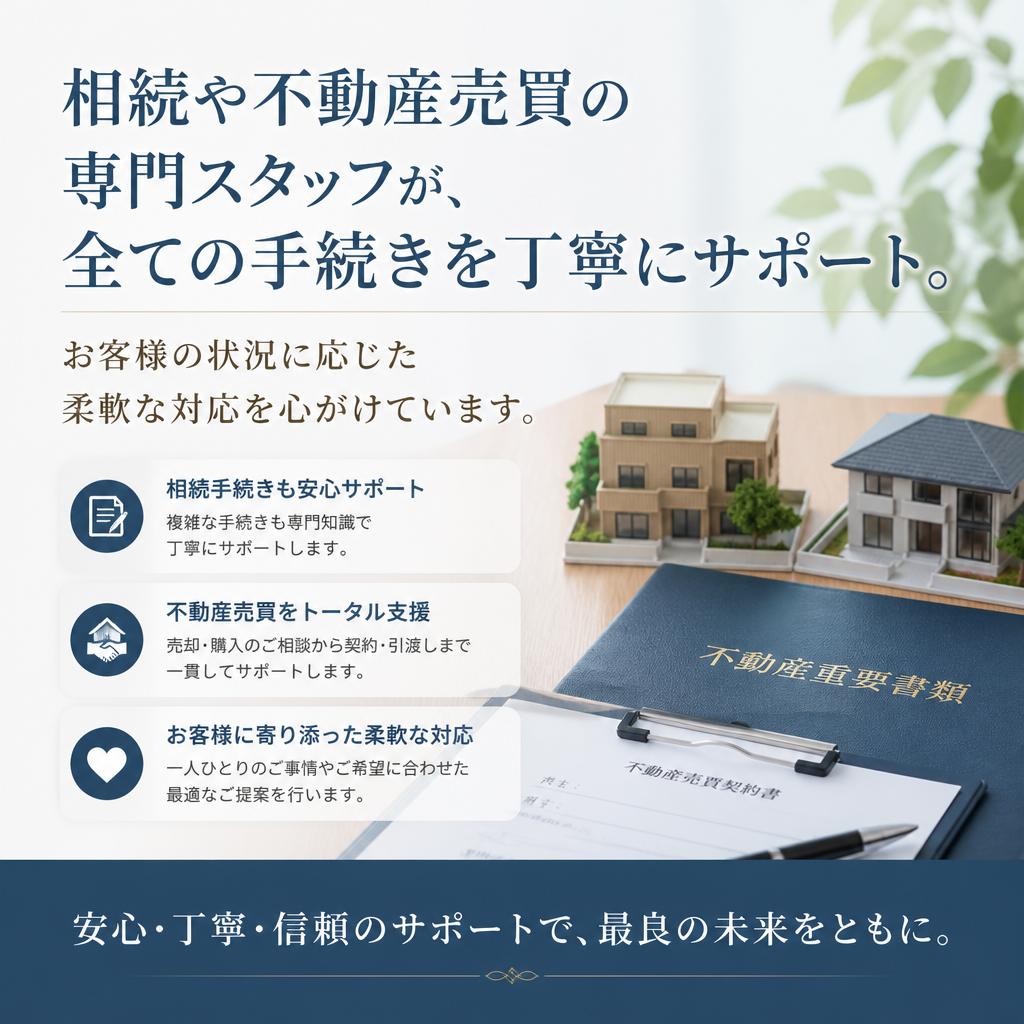 専門スタッフによる安心サポート