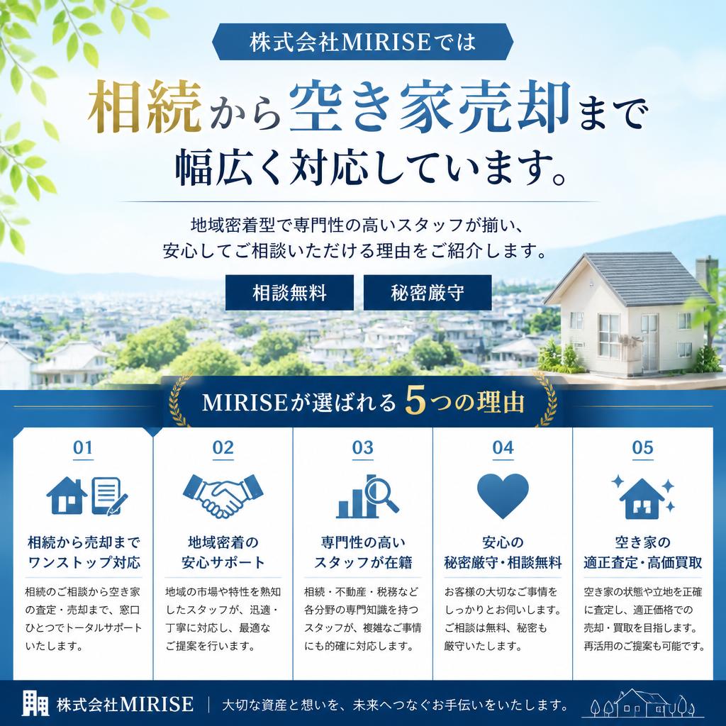 MIRISEが選ばれる理由