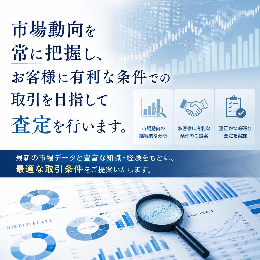 市場動向を基にした適正な査定
