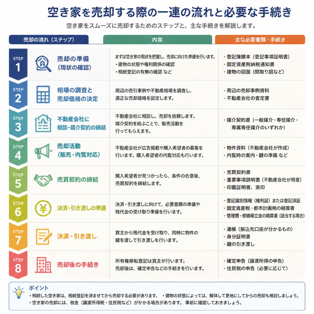 2. 空き家売却の流れ