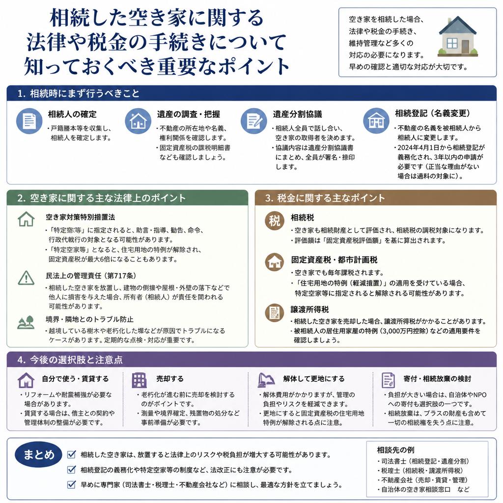 空き家に関する法律と税金