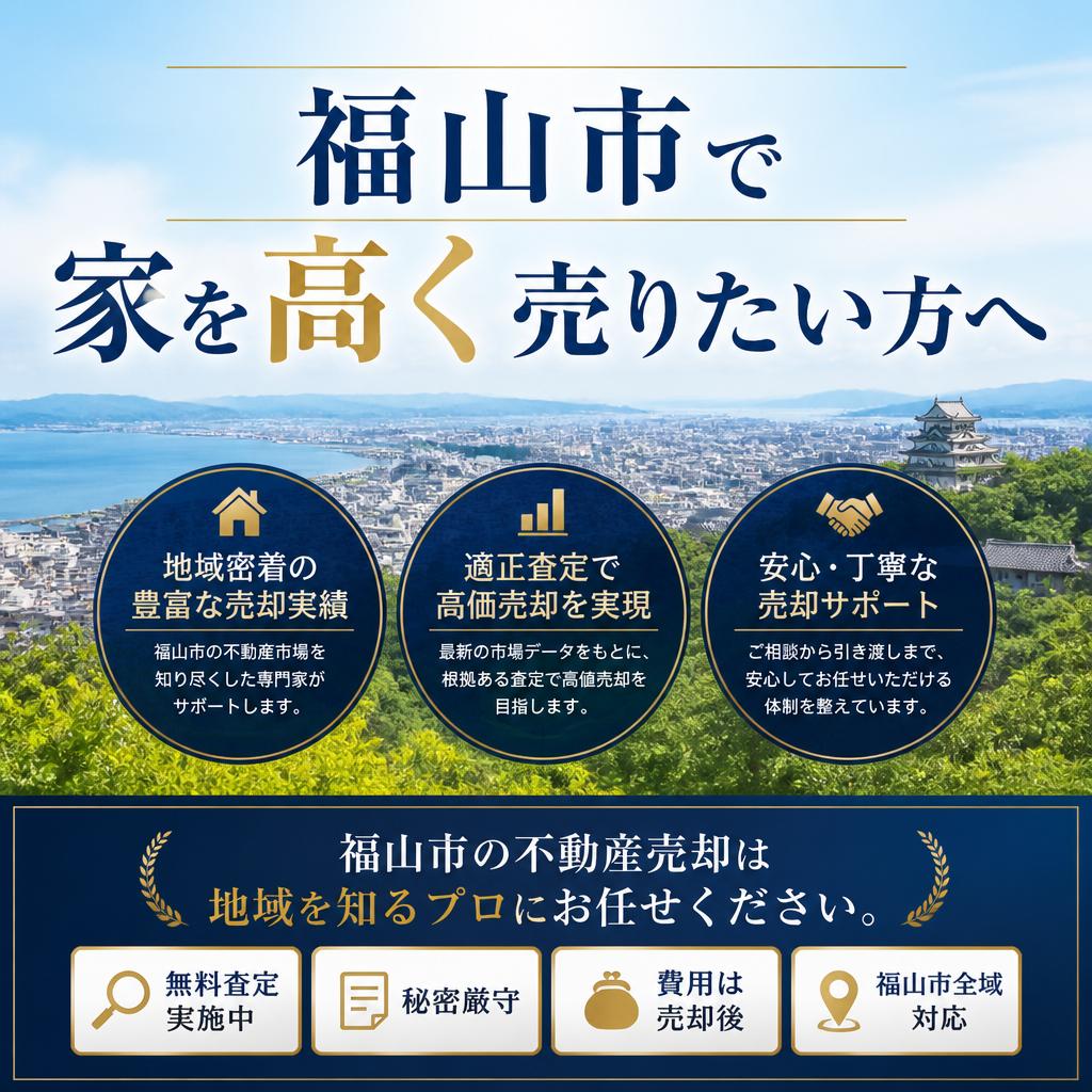 福山市で家を高く売りたい方へ｜無料査定・秘密厳守のMIRISE