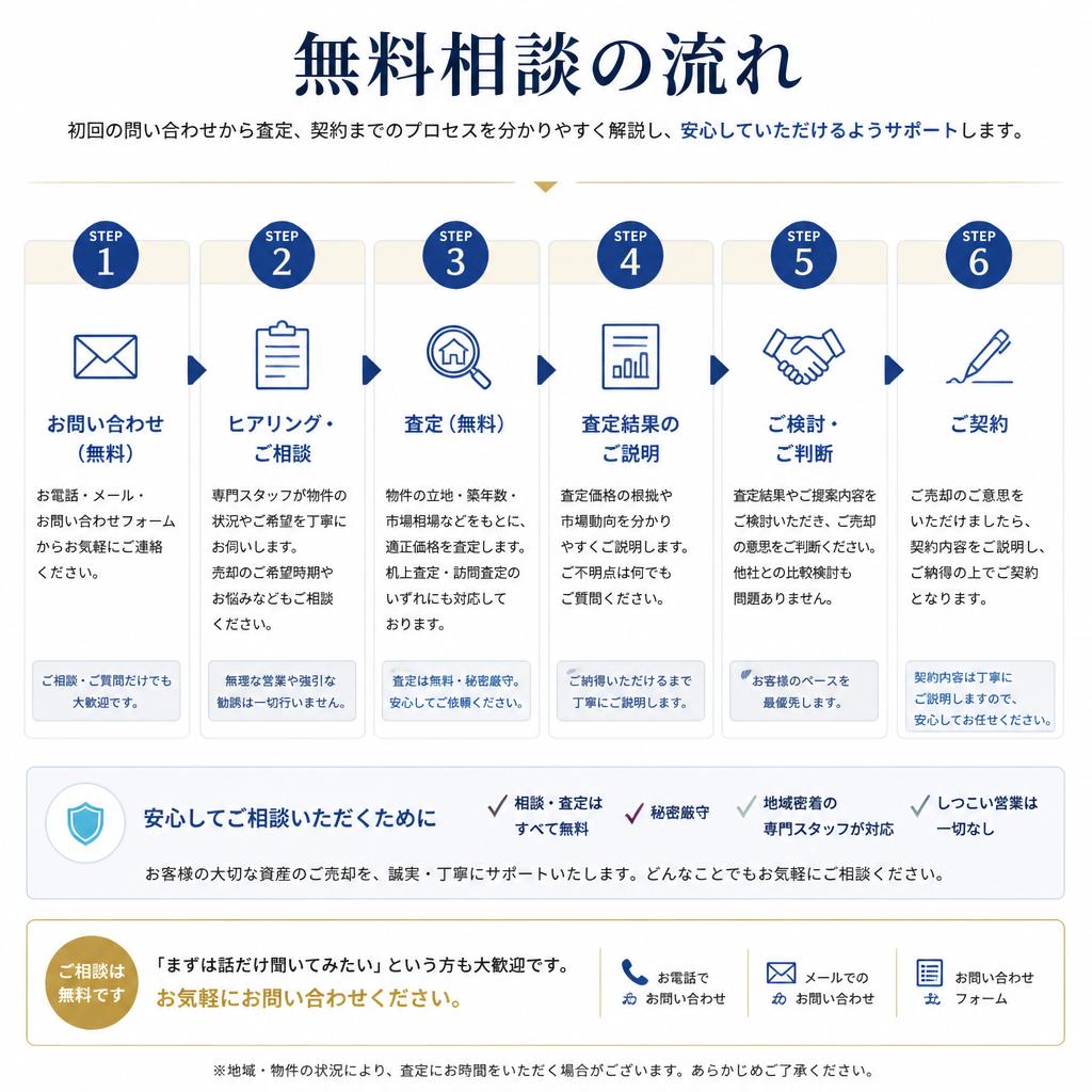 無料相談の流れ