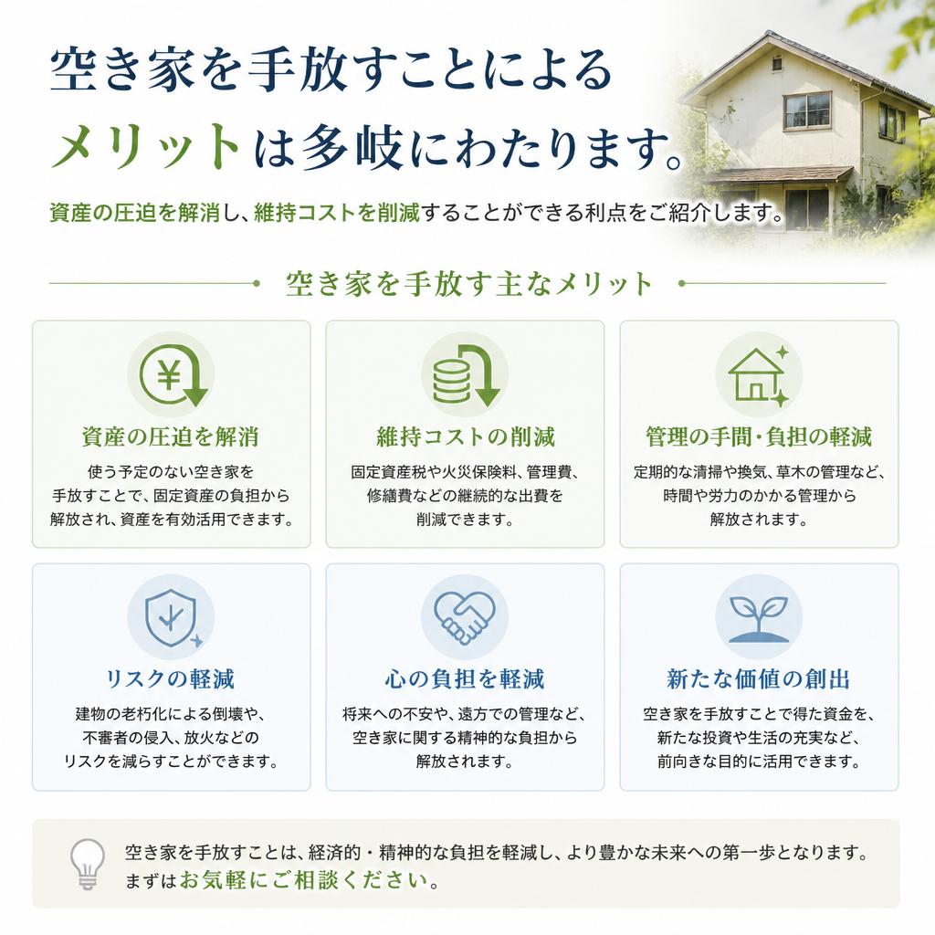 空き家を売るメリットとは？