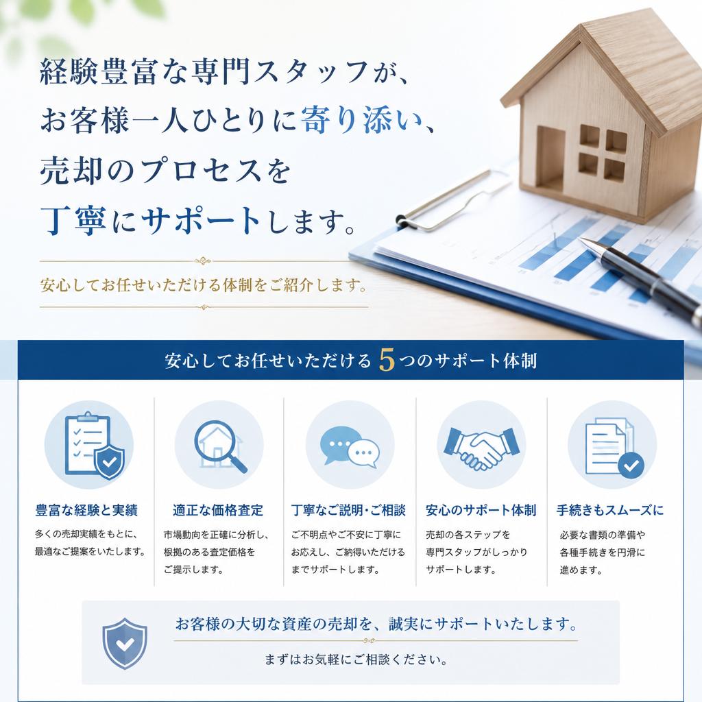 実績あるスタッフが丁寧にサポート