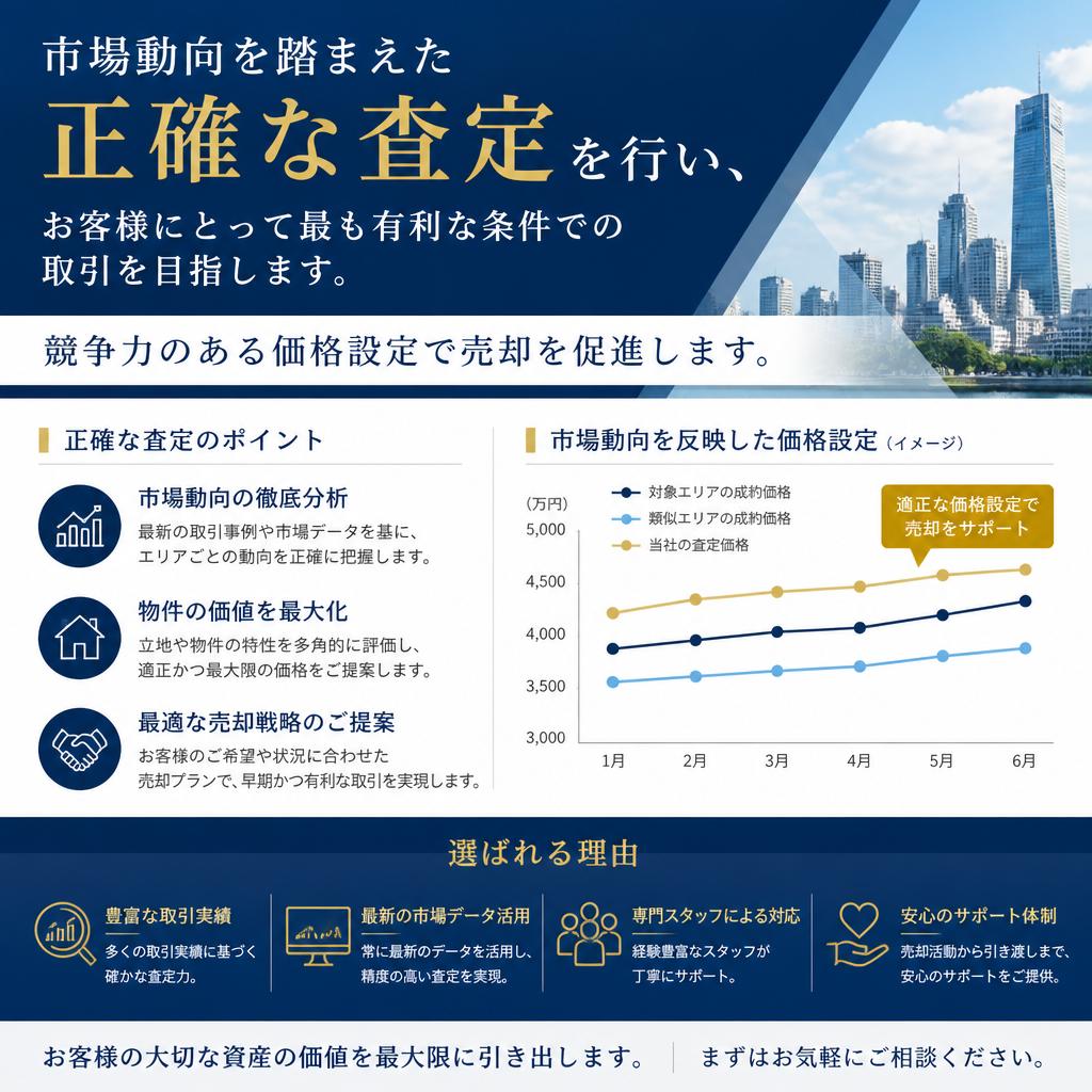 高値での売却を実現する方法