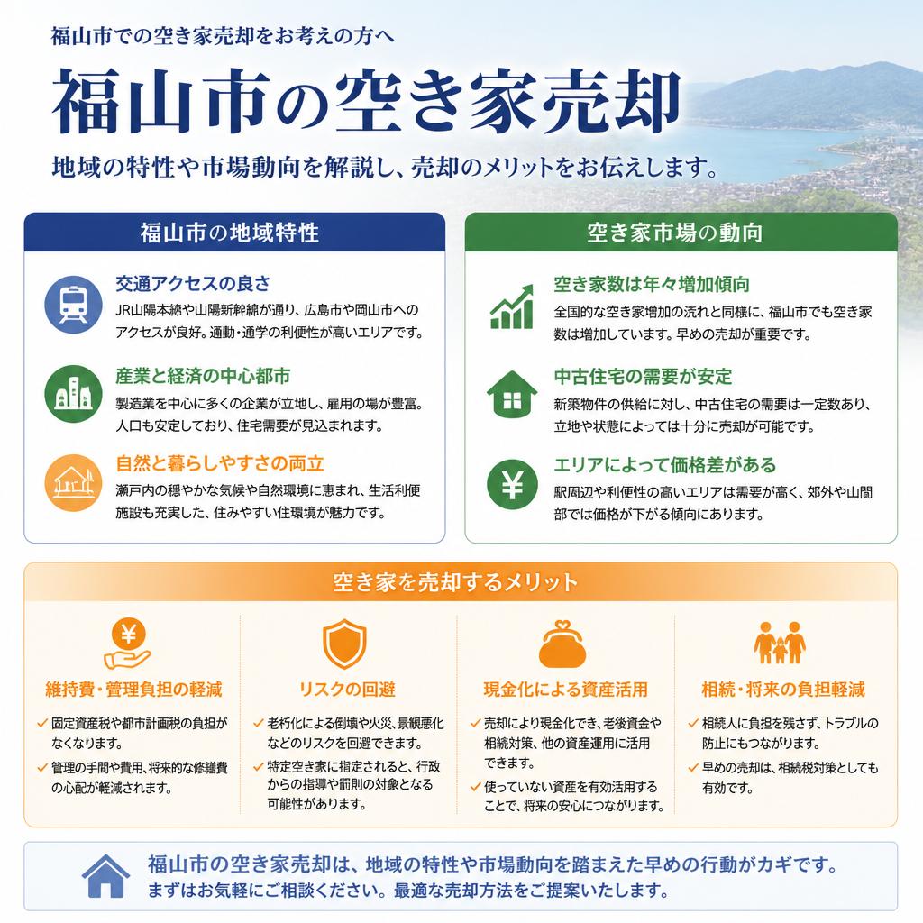 福山市での空き家売却のメリット
