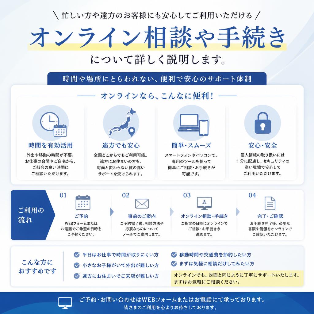 オンラインでのサポートも充実