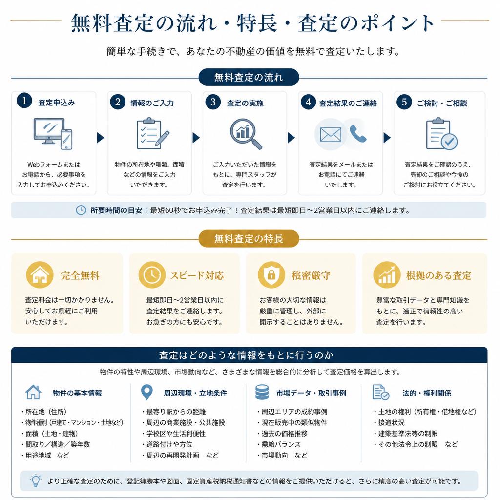 MIRISEの無料査定とは？