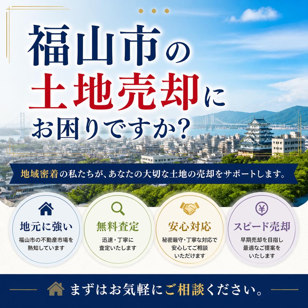 福山市の土地売却査定｜MIRISEが相場より高く売る戦略を無料提案