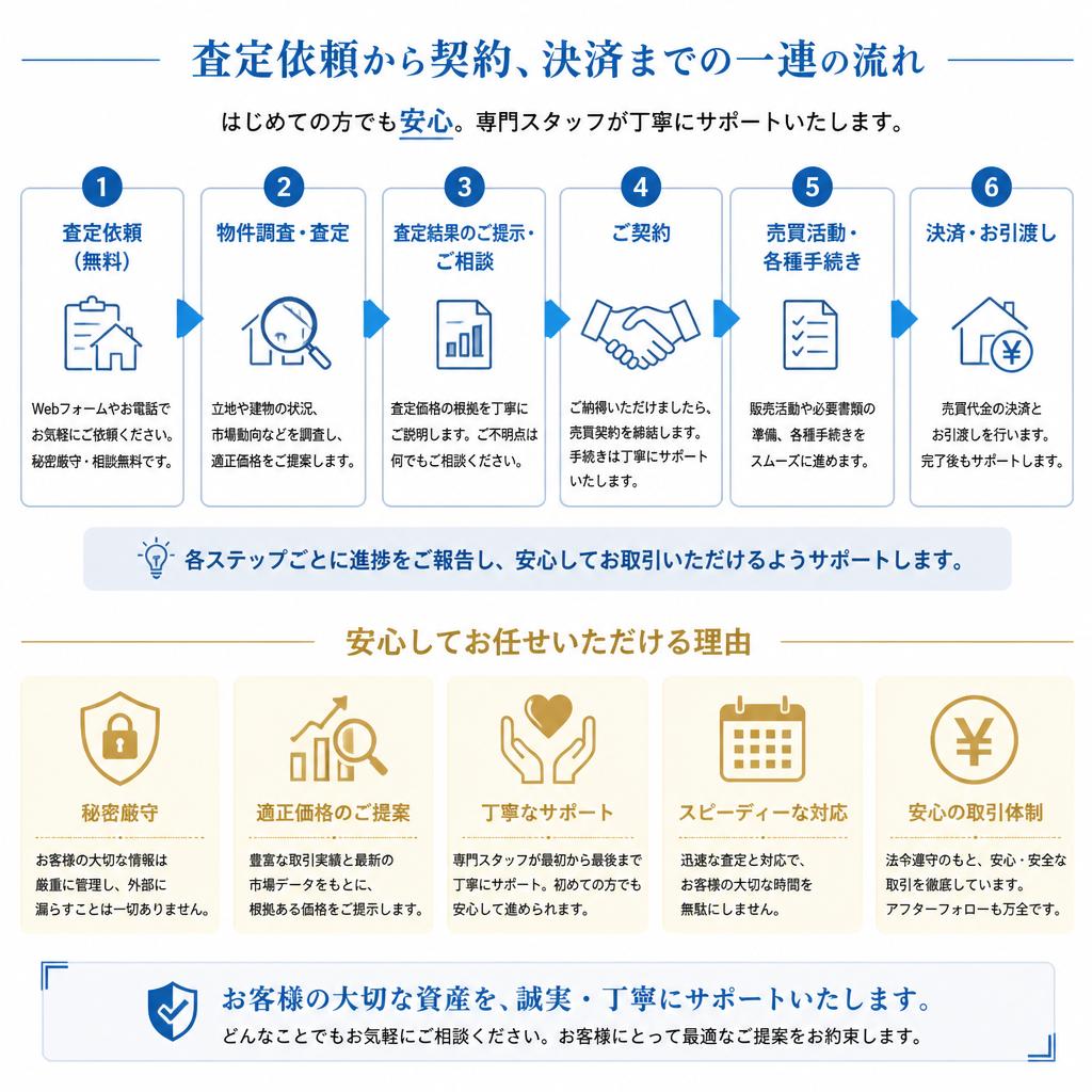 土地売却の流れ