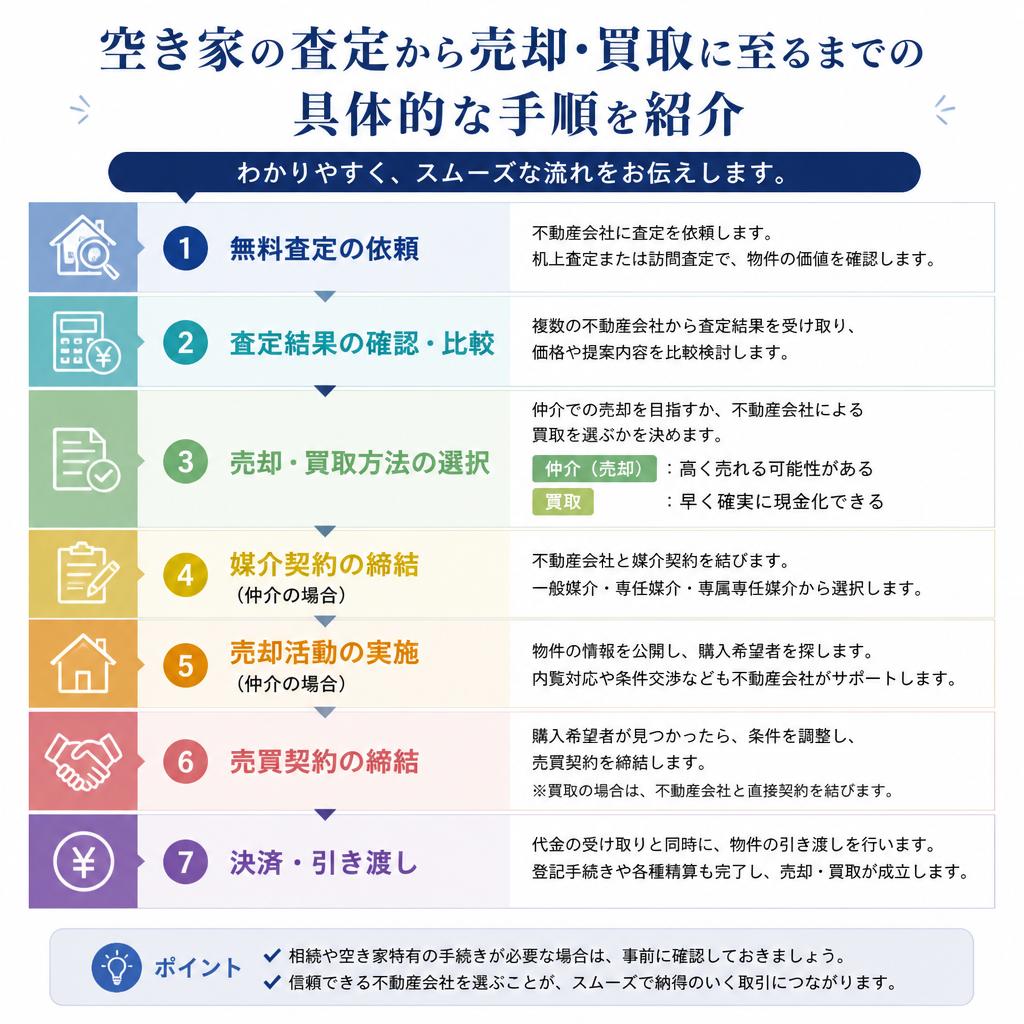 査定から売却・買取までの流れ