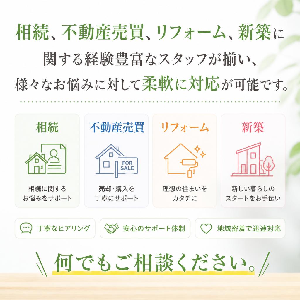 経験豊富な専門スタッフがサポート