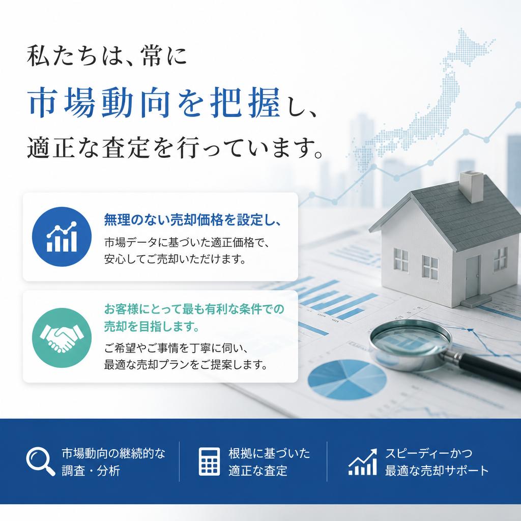市場動向を考慮した適正な査定