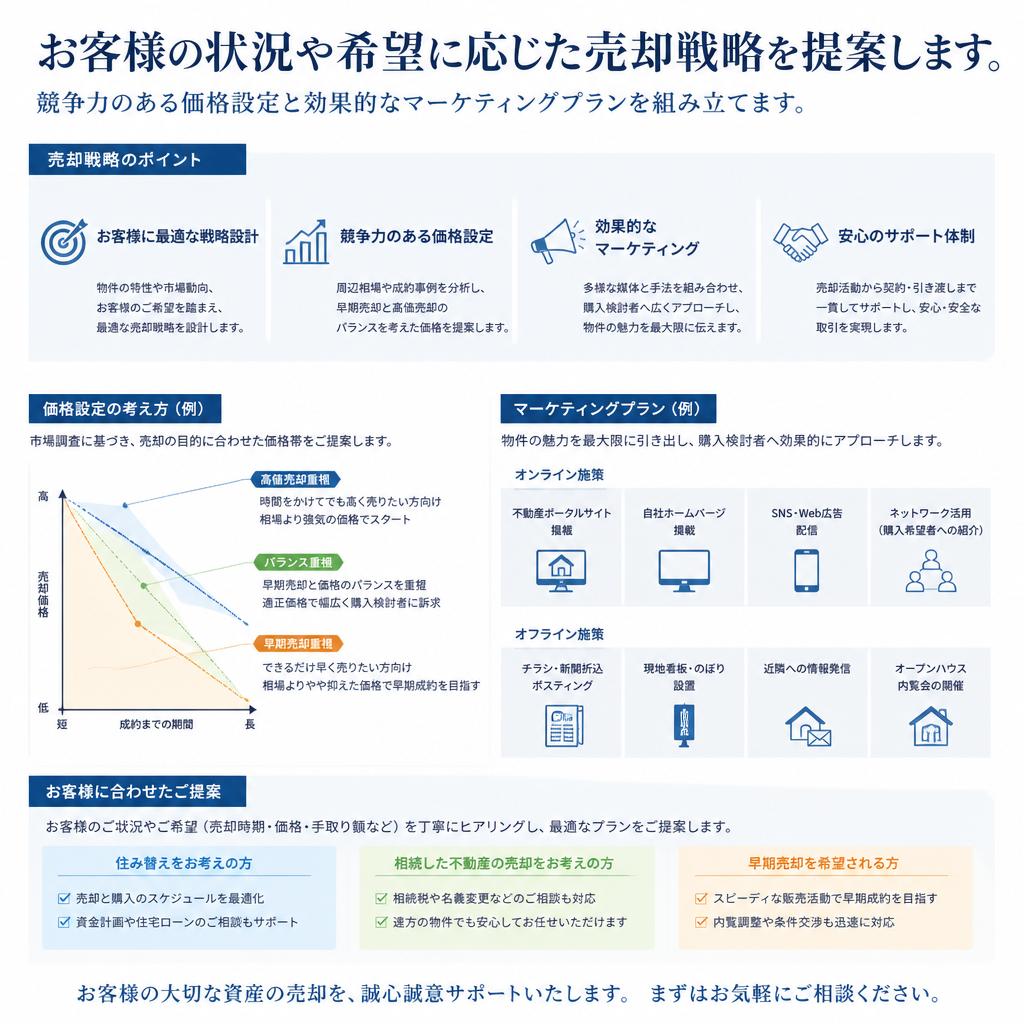 4. 売却戦略の立案 - あなたのニーズに基づく提案