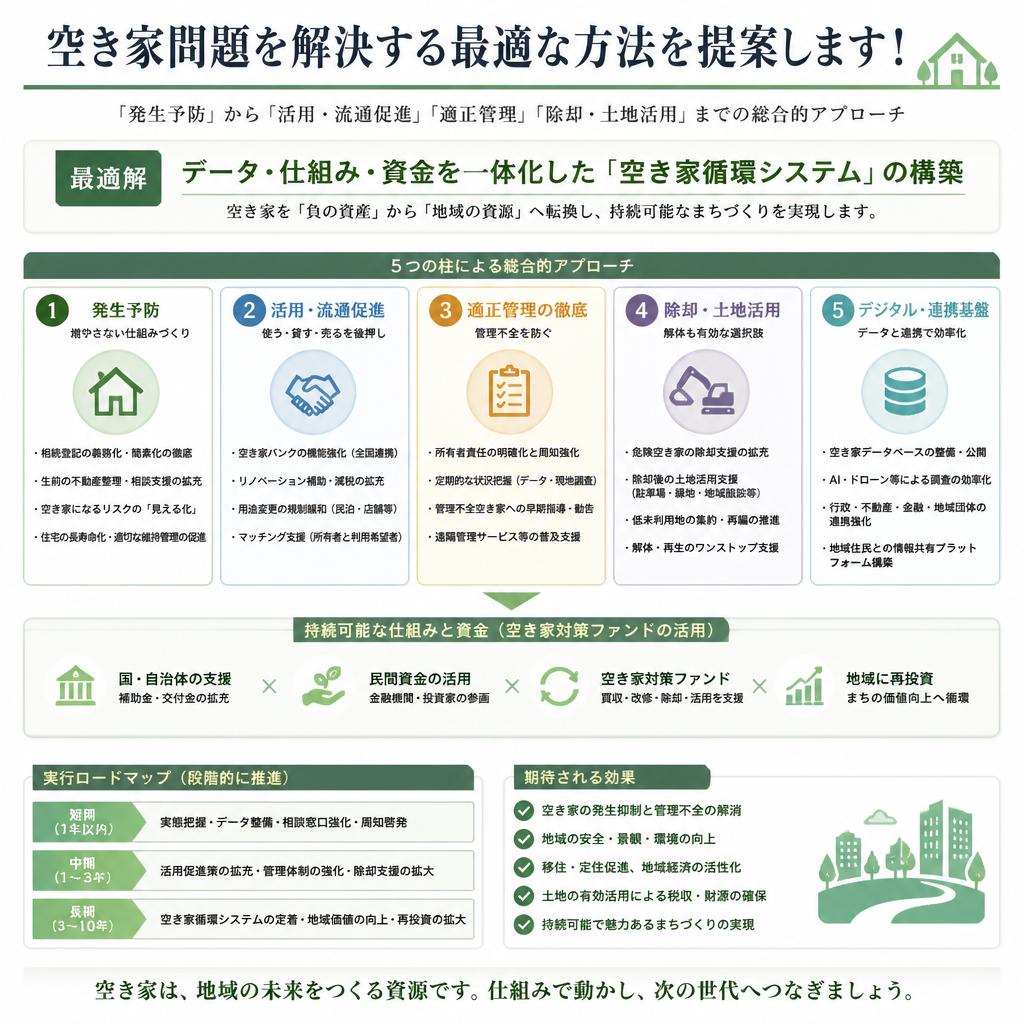 空き家問題を解決する最適な方法を提案します！