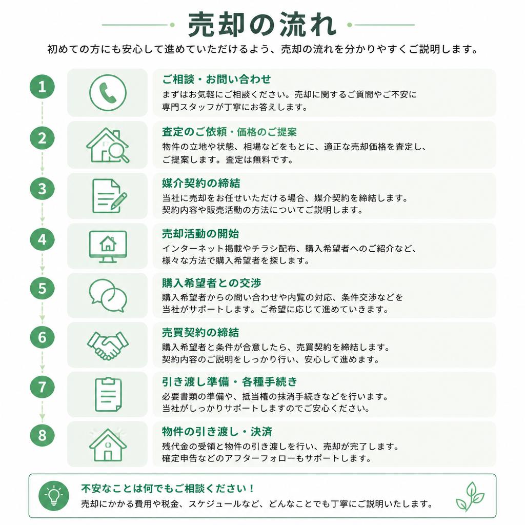 不動産売却のプロセス