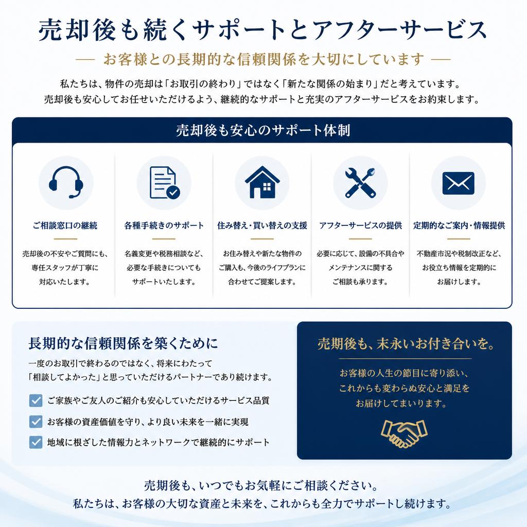 アフターサービスのご案内