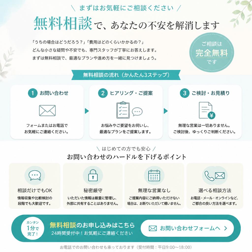 無料相談のご案内