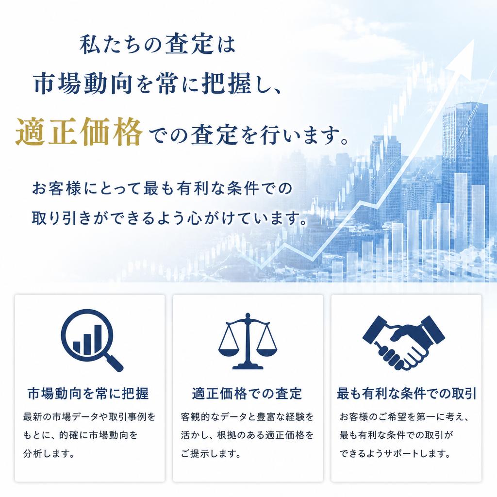 適正査定｜市場動向に基づいた納得の査定額