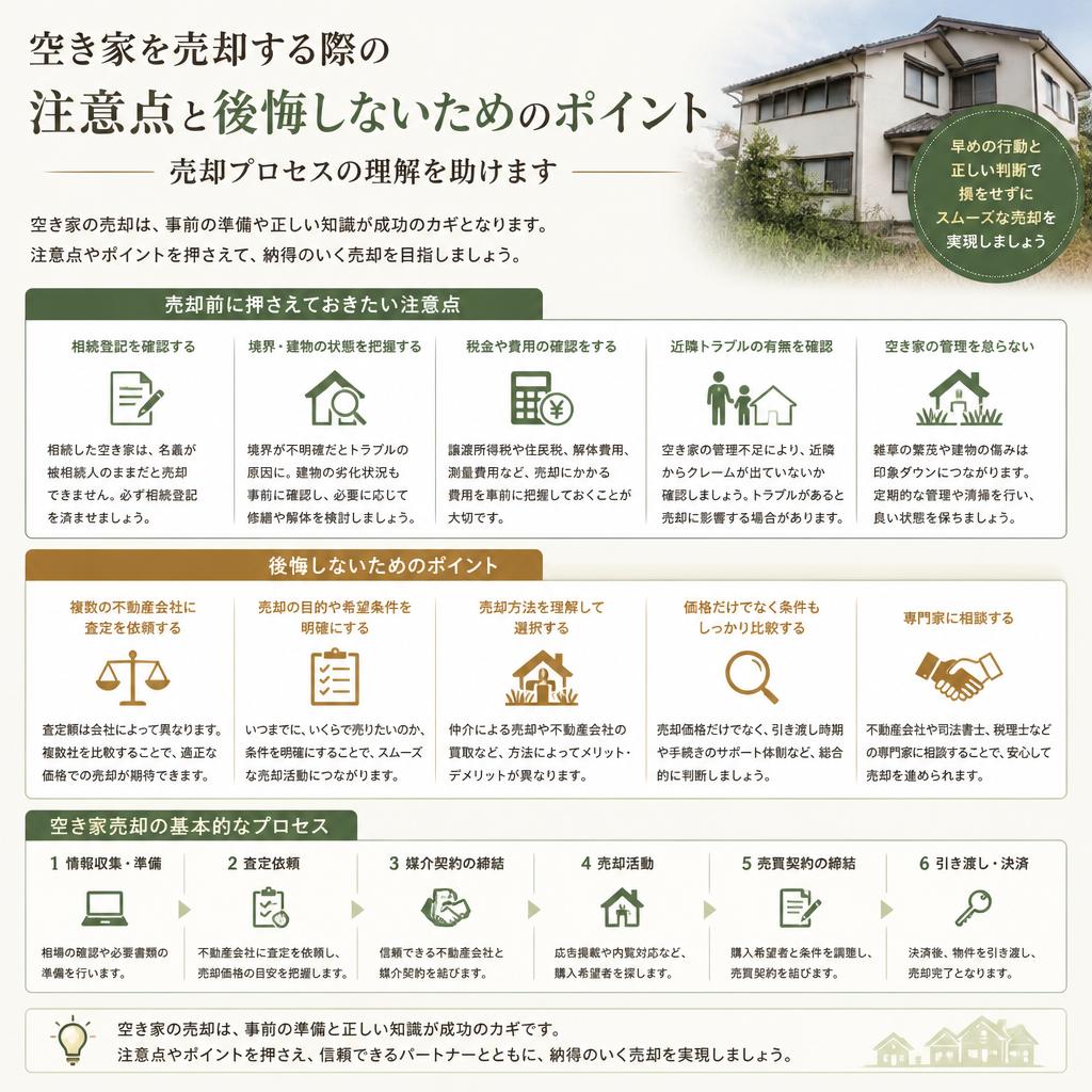 売却で後悔しないためのポイント