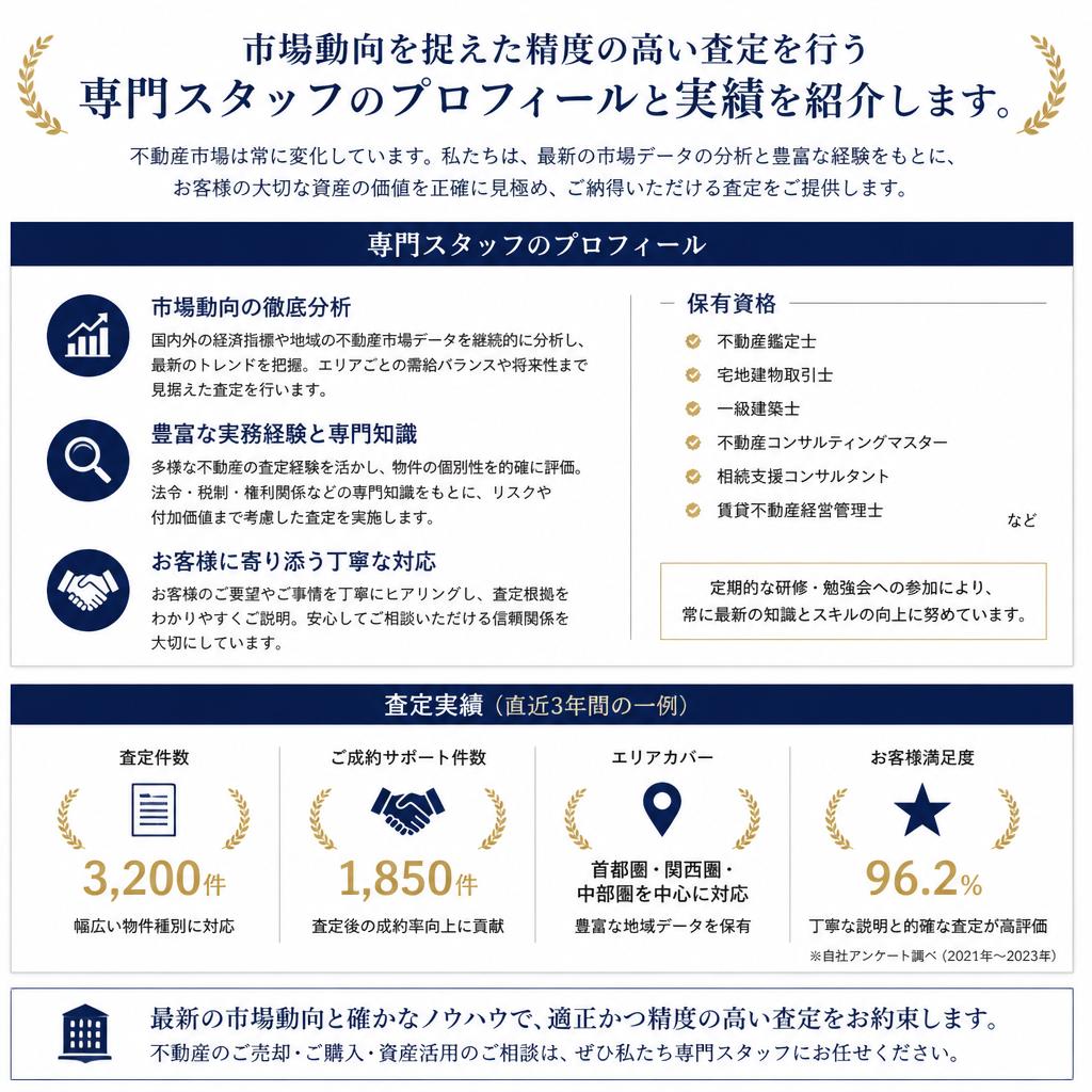 実績豊富なスタッフがしっかり査定