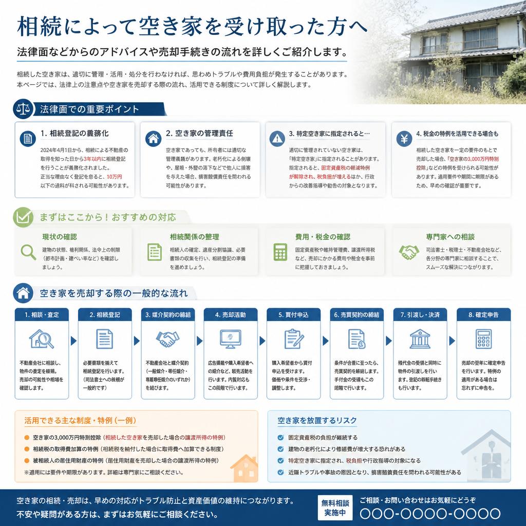 相続した空き家の処理方法