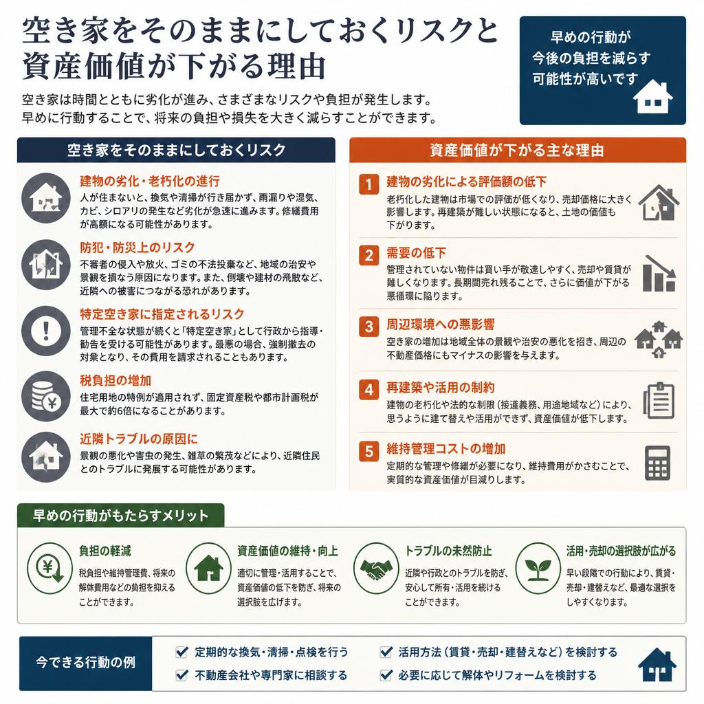 空き家を放置するリスク