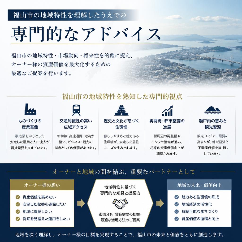 4. 地域密着型のアドバイス